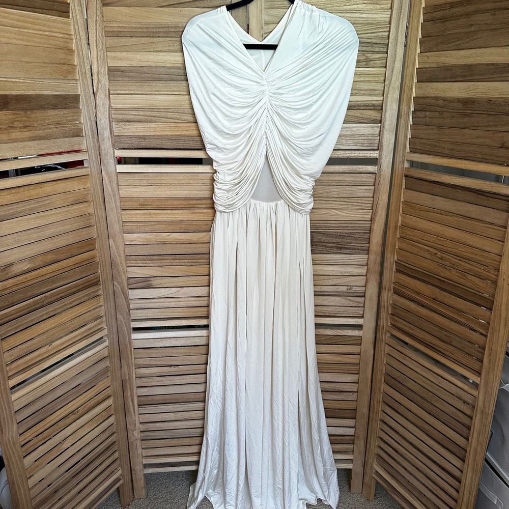 HELSA Philomena Jersey Dress in vanilla size S NWT - Picture 4 of 11